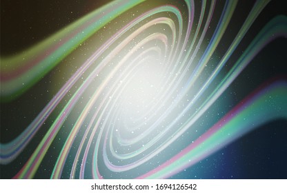 Light Blue, Yellow vector background with astronomical stars. Space stars on blurred abstract background with gradient. Best design for your ad, poster, banner.