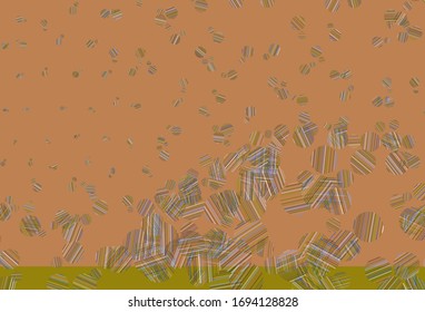 Light Blue, Yellow vector background with bubbles. Illustration with set of shining colorful abstract circles. Design for your business advert.