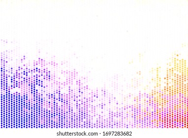 Light Blue, Yellow vector background with bubbles. Illustration with set of shining colorful abstract circles. Pattern for beautiful websites.