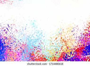 Azul claro, fondo vectorial amarillo con líneas raras. Ilustración abstracta de gradiente moderno con líneas de banda. Nuevo diseño para sus anuncios, afiche, banner.