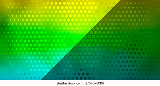 Light Blue, Yellow vector background with circles. Abstract colorful disks on simple gradient background. Design for posters, banners.