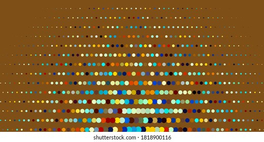 Light Blue, Yellow vector background with circles. Colorful illustration with gradient dots in nature style. Pattern for business ads.