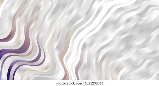 Light Blue, Yellow vector background with curves. Illustration in halftone style with gradient curves. Pattern for commercials, ads.
