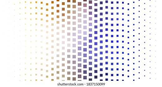Azul claro, fondo vectorial amarillo en estilo poligonal. Ilustración de gradiente abstracto con rectángulos coloridos. Patrón para anuncios, anuncios.