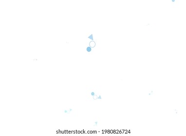 Light Blue, Yellow vector background with polygonal style with circles. Beautiful illustration with circles, triangles in nature style. Pattern for commercials.