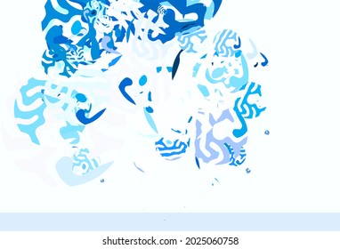 Light Blue, Yellow vector background with abstract shapes. Illustration with colorful gradient shapes in abstract style. Elegant design for wallpapers.