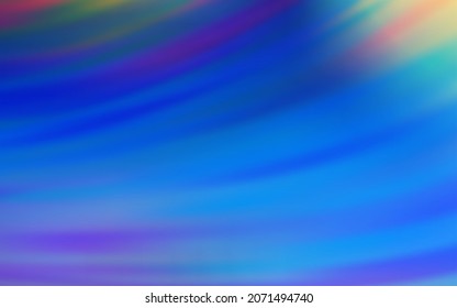 Light Blue, Yellow vector background with curved lines. Modern gradient abstract illustration with bandy lines. Abstract design for your web site.