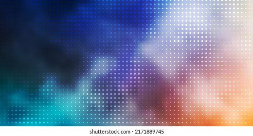 Light Blue, Yellow vector background with bubbles. Abstract colorful disks on simple gradient background. Design for your commercials.