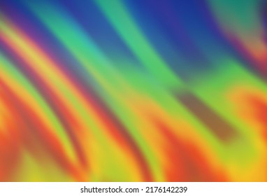 Azul claro, fondo vectorial amarillo con líneas dobladas. Una elegante ilustración brillante con gradiente. Plantilla para fondos de teléfonos móviles.