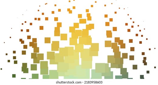 Azul claro, fondo vectorial amarillo en estilo poligonal. Diseño moderno con rectángulos de estilo abstracto. Plantilla moderna para su página de inicio.