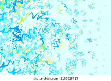 Light Blue, Yellow vector background with lines. A completely new colorful illustration in simple style. Abstract style for your business design.
