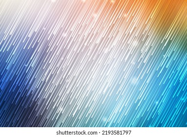 Light Blue, Yellow vector background with stright stripes. Shining colored illustration with sharp stripes. Pattern for your busines websites.