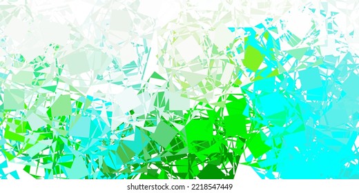 Fondo vectorial amarillo azul claro con formas poligonales. Magnífica ilustración abstracta con formas triangulares, formas. Iniciar diseño para el insperarión.