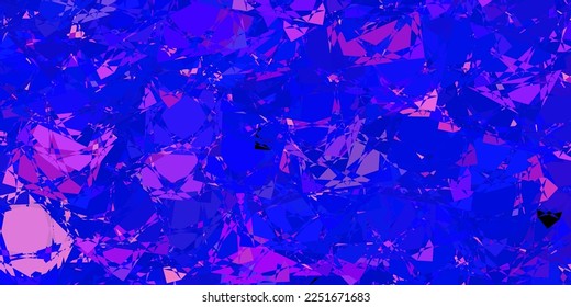 Azul claro, fondo vectorial amarillo con formas poligonales. Formas triangulares con gradiente colorido en estilo abstracto. Plantilla para comerciales.