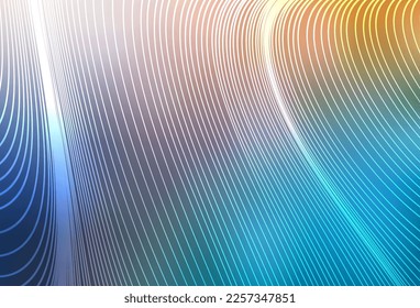 Light Blue, Yellow vector background with straight lines. Lines on blurred abstract background with gradient. Smart design for your business advert.