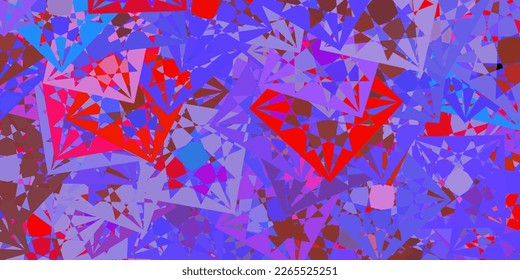 Azul claro, fondo vectorial amarillo con formas poligonales. Ilustración de material web con triángulos abstractos coloridos. Plantilla para comerciales.