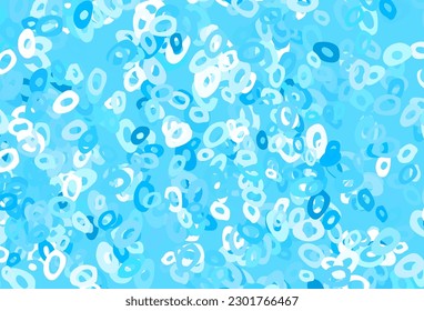 Light Blue, Yellow vector background with bubbles. Modern abstract illustration with colorful water drops. Design for business adverts.
