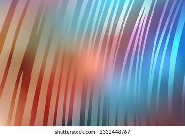 Light Blue, Yellow vector background with curved lines. Colorful illustration in abstract style with gradient. Elegant pattern for a brand book.