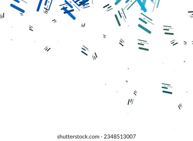 Light Blue, Yellow vector background with straight lines. Glitter abstract illustration with colored sticks. Smart design for your business advert.