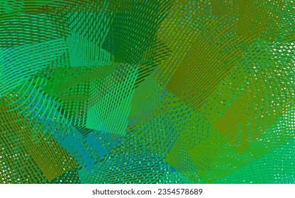 Azul claro, fondo vectorial amarillo con líneas irregulares. Una elegante ilustración brillante con líneas de degradado. Una muestra de sus ideas.