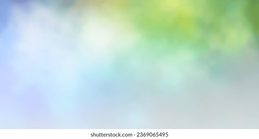 Light Blue, Yellow vector background with clouds. Illustration in abstract style with gradient clouds. Beautiful layout for uidesign.