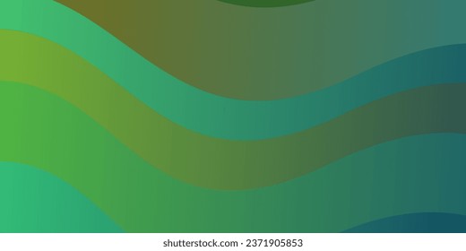 Light Blue, Yellow vector background with curves. Colorful geometric sample with gradient curves.  Template for cellphones.
