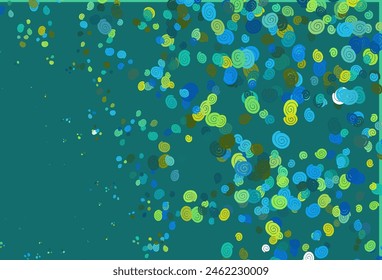 Light Blue, Yellow vector background with bent lines. Shining crooked illustration in marble style. Marble style for your business design.