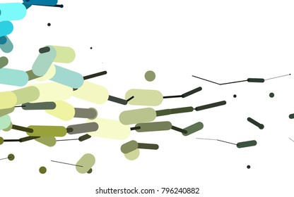 Light Blue, Yellow vector background with straight lines. Modern geometrical abstract illustration with staves. The template can be used as a background.