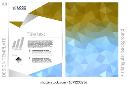 Light Blue, Yellow vector  banner for websites. Abstract booklet on colored background with gradient. Beautiful design for cover of notepads.