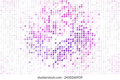 Azul claro, Anuncio de Vector amarillo con círculos, esferas. Abstractas. Fondo de burbujas de arte en estilo de semitonos con degradado de colores.