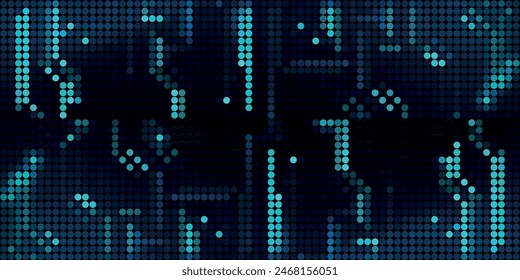 Light Blue, Yellow vector banner with circles, spheres. Abstract spots. Background of Art bubbles in halftone style with colored gradient.