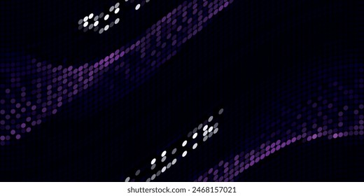 Azul claro, Anuncio de Vector amarillo con círculos, esferas. Abstractas. Fondo de burbujas de arte en estilo de semitonos con degradado de colores.