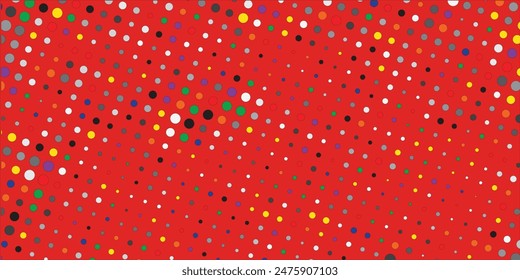 Azul claro, Anuncio de Vector amarillo con círculos, esferas. Abstractas. Fondo de burbujas de arte en estilo de semitonos con degradado de colores.