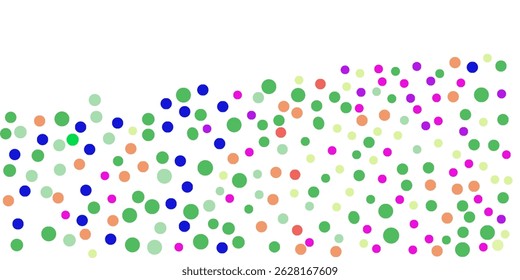 Light Blue, Yellow vector banner with circles, spheres. Abstract spots. Background of Art bubbles in halftone style with colored gradient. Eps 10