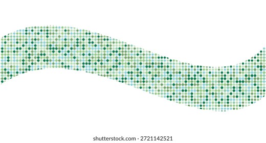 Azul claro, Anuncio de Vector amarillo con círculos, esferas. Manchas Abstractas. Fondo de burbujas de arte en estilo semitono con degradado de color.
