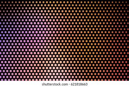 Light Blue, Yellow vector banner with circles, spheres. Abstract spots. Background of Art bubbles in halftone style with colored gradient.