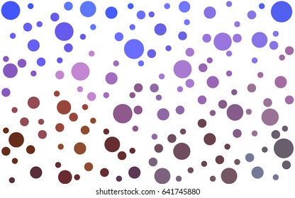 Light Blue, Yellow vector banner set of circles, spheres. Donuts Background. Creative Design Templates. Technology halftone illustration.