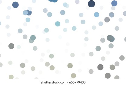 Light Blue, Yellow vector banner with circles, spheres. Abstract spots. Background of Art bubbles in halftone style with colored gradient.