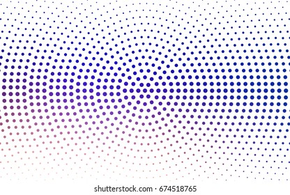 Light Blue, Yellow vector banner set of circles, spheres. Donuts Background. Creative Design Templates. Technology halftone illustration.
