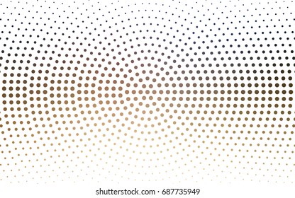 Light Blue, Yellow vector banner set of circles, spheres. Donuts Background. Creative Design Templates. Technology halftone illustration.
