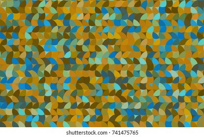 Light Blue, Yellow vector banner with circles, spheres. Abstract spots. Background of Art bubbles in halftone style with colored gradient.