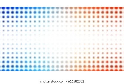 Light Blue, Yellow vector banners set of circles, spheres. Abstract spots. Art Background of bubbles in halftone style with colored gradient.