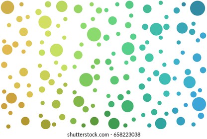 Light Blue, Yellow vector banners set of circles, spheres. Abstract spots. Art Background of bubbles in halftone style with colored gradient.
