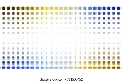 Light Blue, Yellow vector banners set of circles, spheres. Abstract spots. Art Background of bubbles in halftone style with colored gradient.