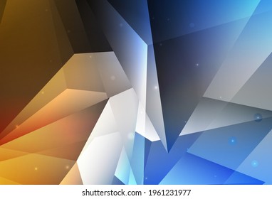 Light Blue, Yellow vector Beautiful colored illustration with blurred circles in nature style. Blurred decorative design in abstract style with bubbles. Modern design for a business card.