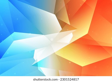 Light Blue, Yellow vector Beautiful colored illustration with blurred circles in nature style. Modern abstract illustration with colorful water drops. Elegant design for wallpapers.