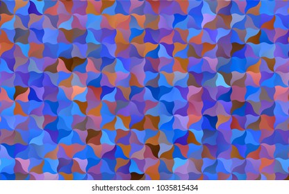 Light Blue, Yellow vector bent pattern. Modern geometrical abstract illustration with gradient bandy lines. Brand-new design for your business.