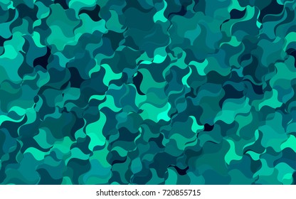 Light Blue, Yellow vector bent template. Modern geometrical abstract illustration with gradient bandy lines. The elegant pattern can be used as part of a brand book.