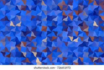 Light Blue, Yellow vector bent background. Colorful illustration in abstract cranked style with gradient. The polygonal design can be used for your web site.