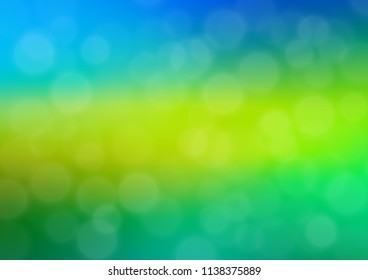 Light Blue, Yellow vector blur pattern. Creative illustration in halftone style with gradient. The best blurred design for your business.